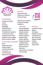 fondo blanco con el titulo de los tratamientos que realizan